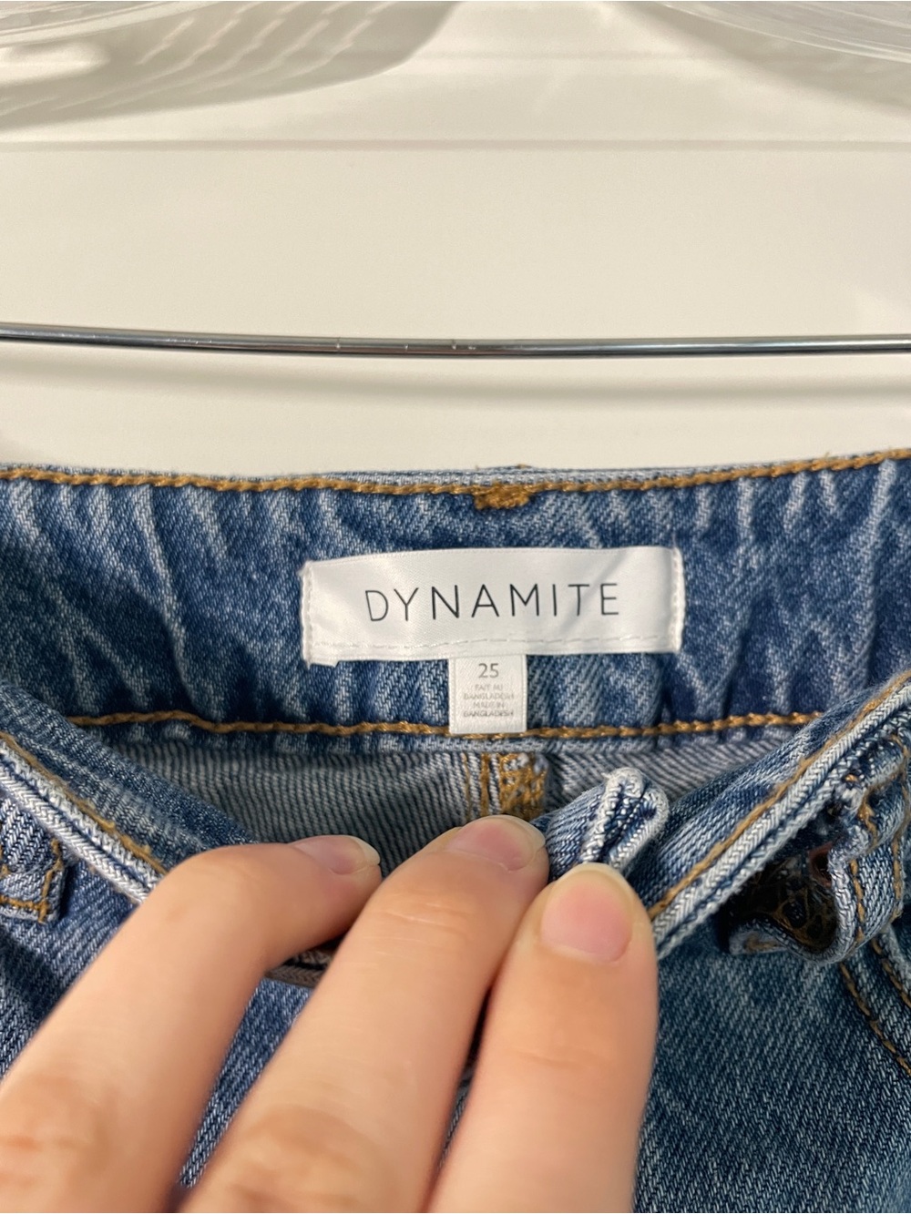Dynamite Light Blue Denim Shorts - Picture 3 of 5